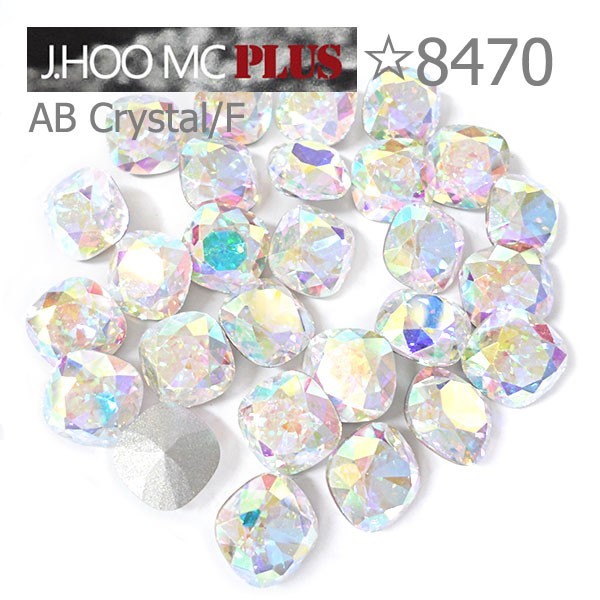 J.HOO Crystal 8470 Cushion V-Cut Fancy Rhinestones 8mm Nail Art (10pcs)
