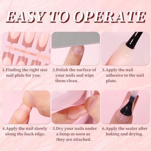 Black French Tip Press on Nails Short Coffin Fake Nails, 150pcs G-Short Coffin