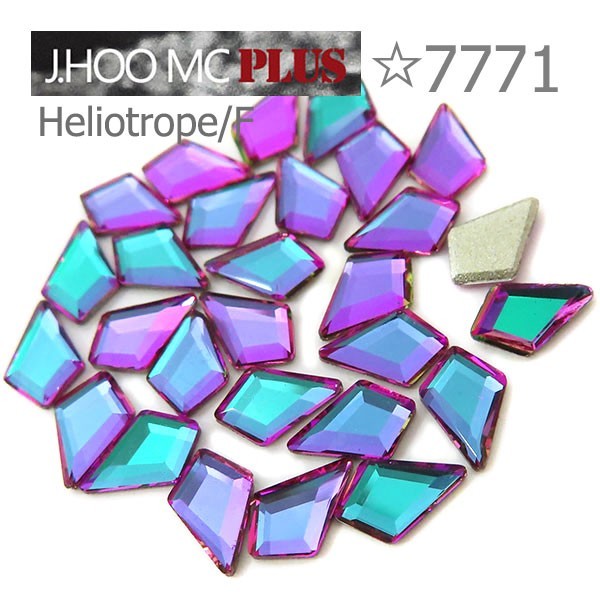 J.HOO Crystal 7771 Kite Flat Back Rhinestones 6.4×4.2mm Nail Art (10pcs)