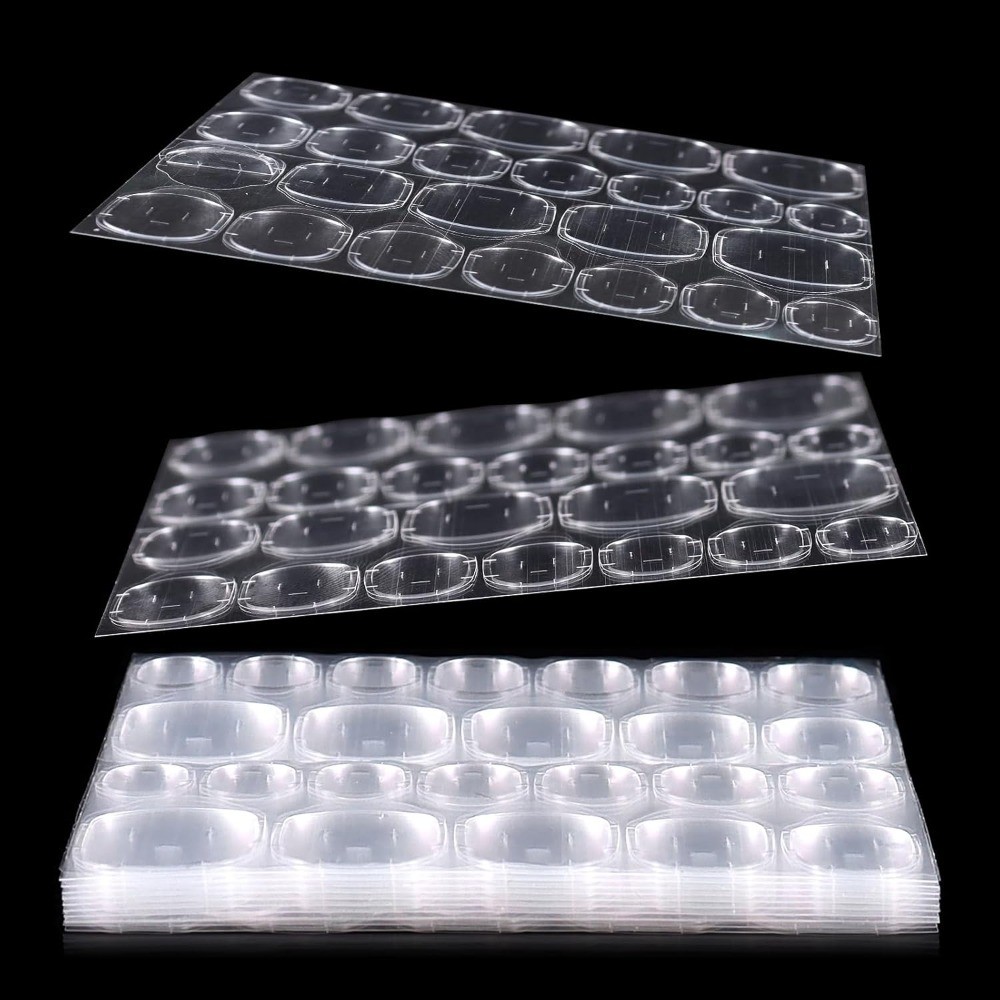 Nail Adhesive Tabs Large Size 12 Sheets 288 Pcs Waterproof Breathable Double