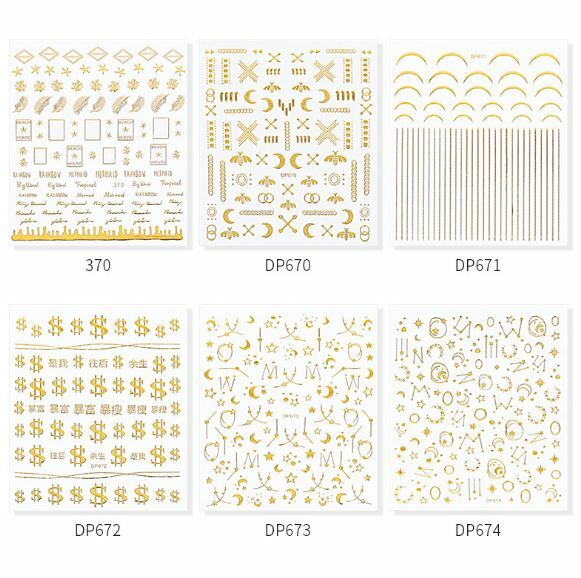 Nail Stickers Nail Art DIY Waterproof Decal Galaxy Star Moon Chic horoscope US