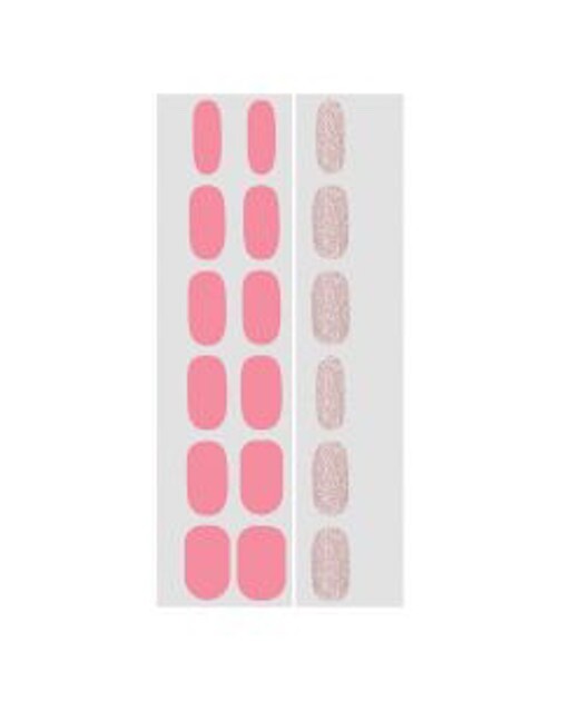 L.A. Colors Nail wraps salon sine Nail stickers C30854 peach bellini