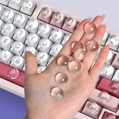 Glass Keyboard Cover Stickers for Long Nails – Ultra Clear Raised 110PCS