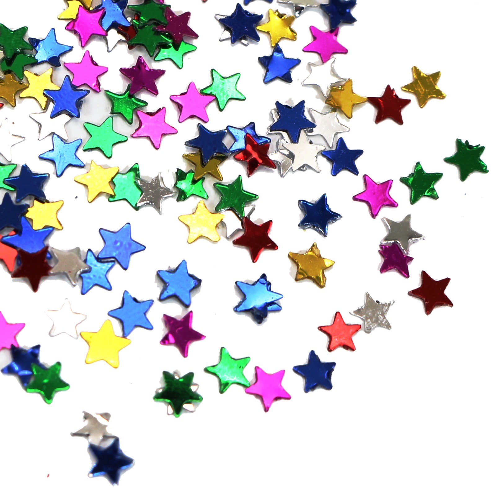 50Gram Mixed Color Metallic Star Sequins Loose Tiny 4mm Nail Art Scrapbook Craft