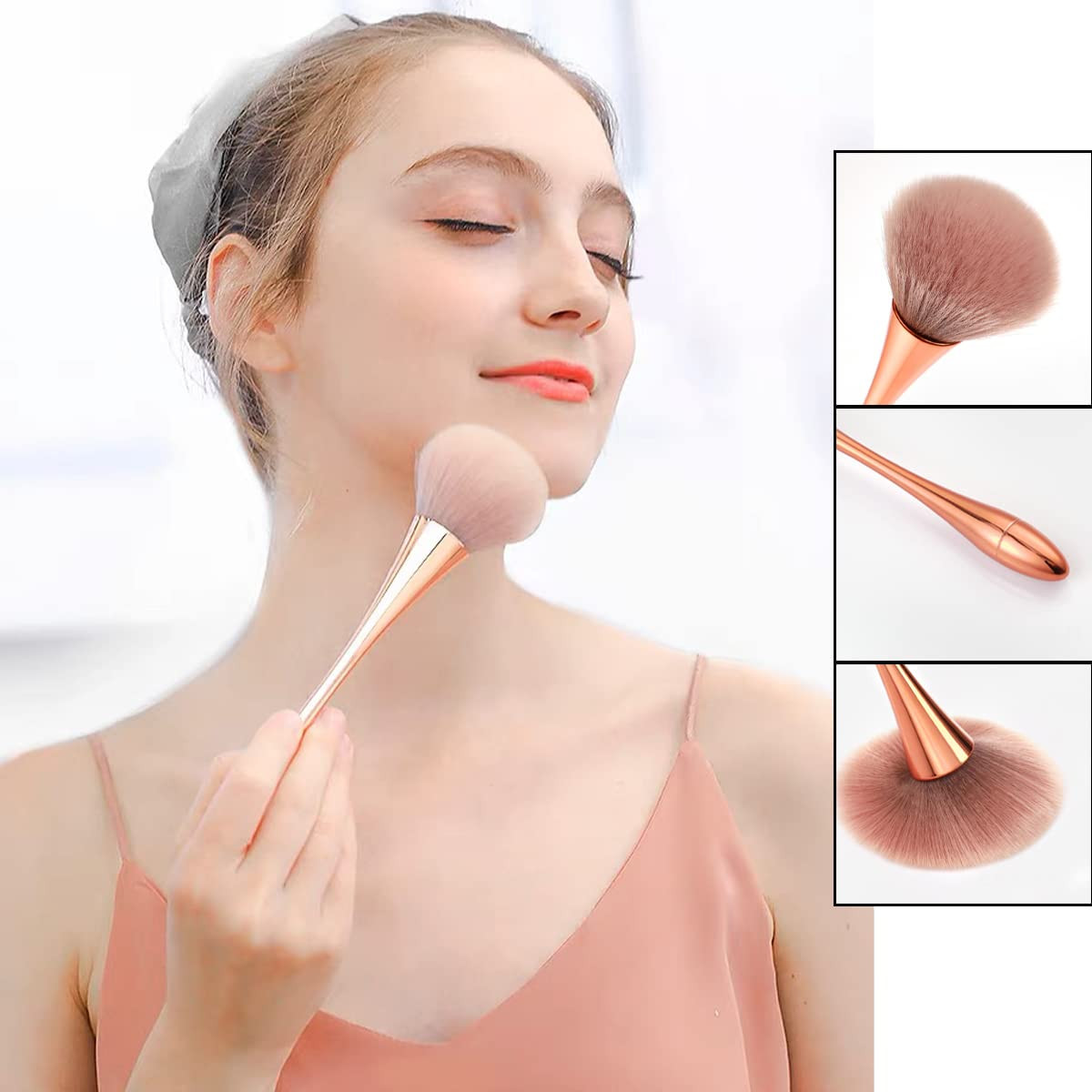 3Pcs Nail Dust Brush Acrylic Brush Cleaner Nail Brushes for Cleaning Dust Dip Po