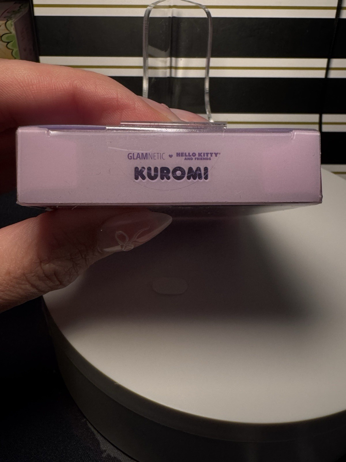 Glamnetic Kuromi Hello Kitty Almond Press-On Nails Full Set Including glue