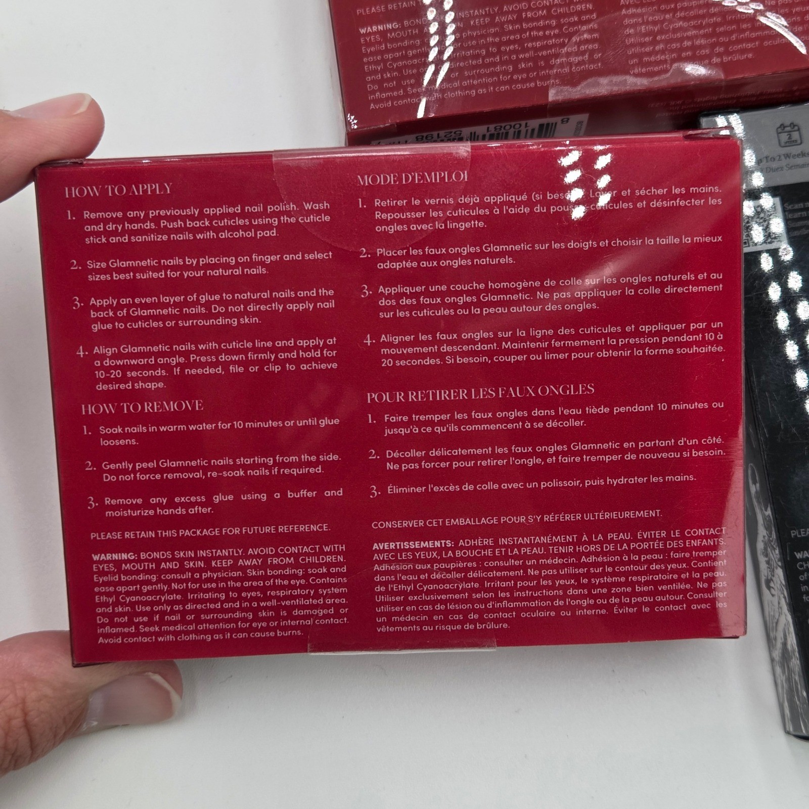 NEW Glamnetic x Harry Potter Press-On Nails 3 Box Bundle Dementor Gryffindor