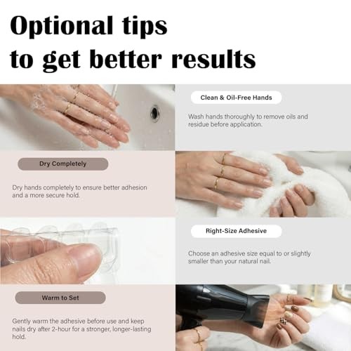 Adhesive Tabs for Press On Nails, Strong Hold & Non-Damaging Temporary Wear