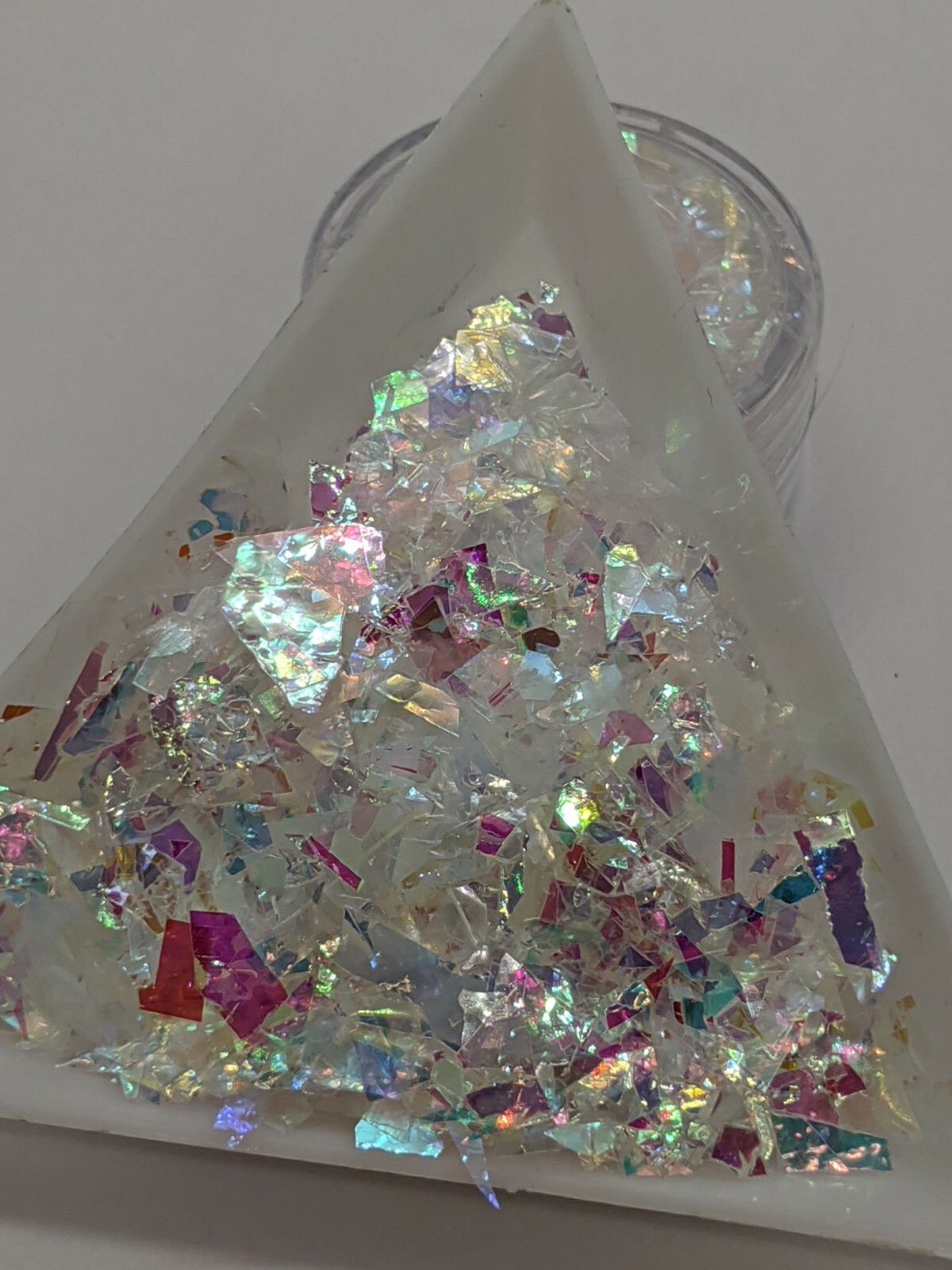 Mylar Shards/flakes, 6 Colours, Nail Art Embellishment, Glitter, UK Seller.