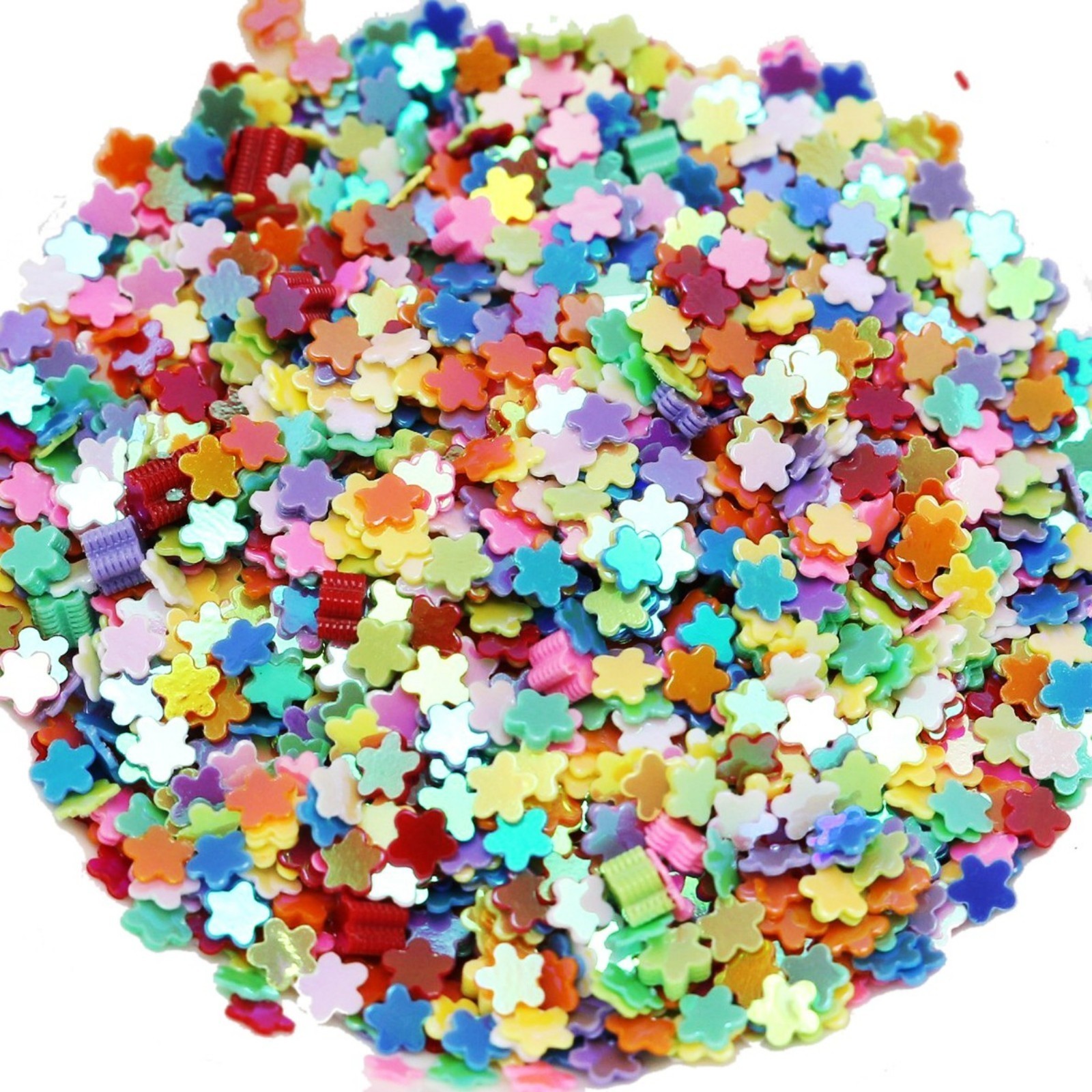 50 Gram Mixed Color Flower Sequins Loose Tiny 3mm Nail Art Tips Scrapbook Craft