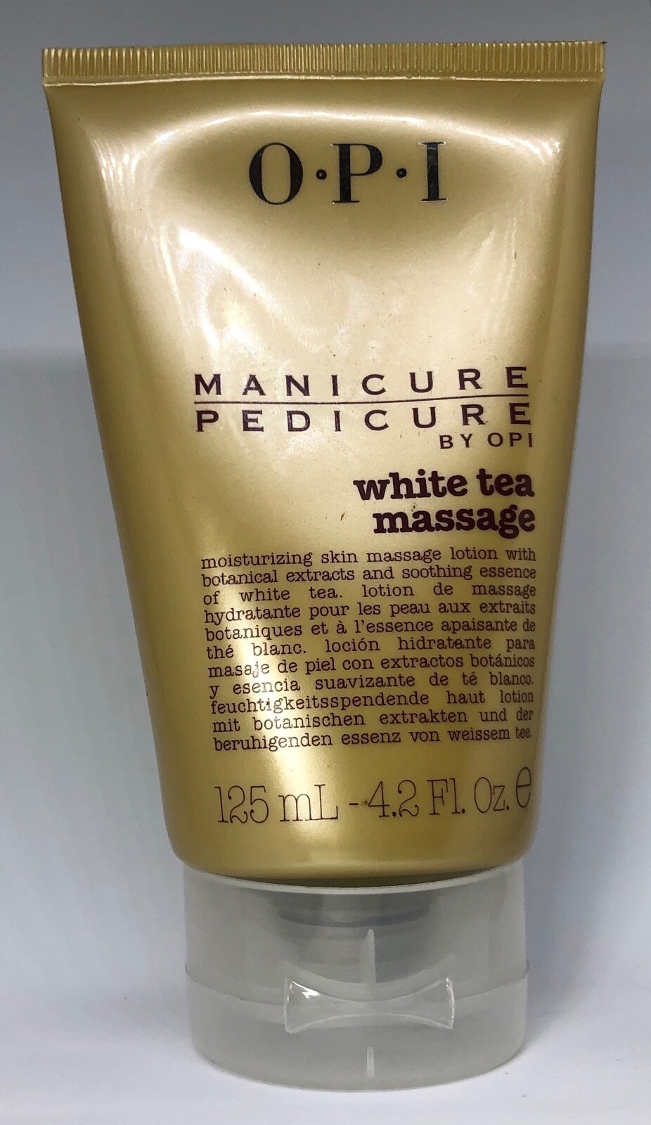 OPI White Tea Massage Lotion Moisturizing Skin Manicure Pedicure 125ml – 4.2oz