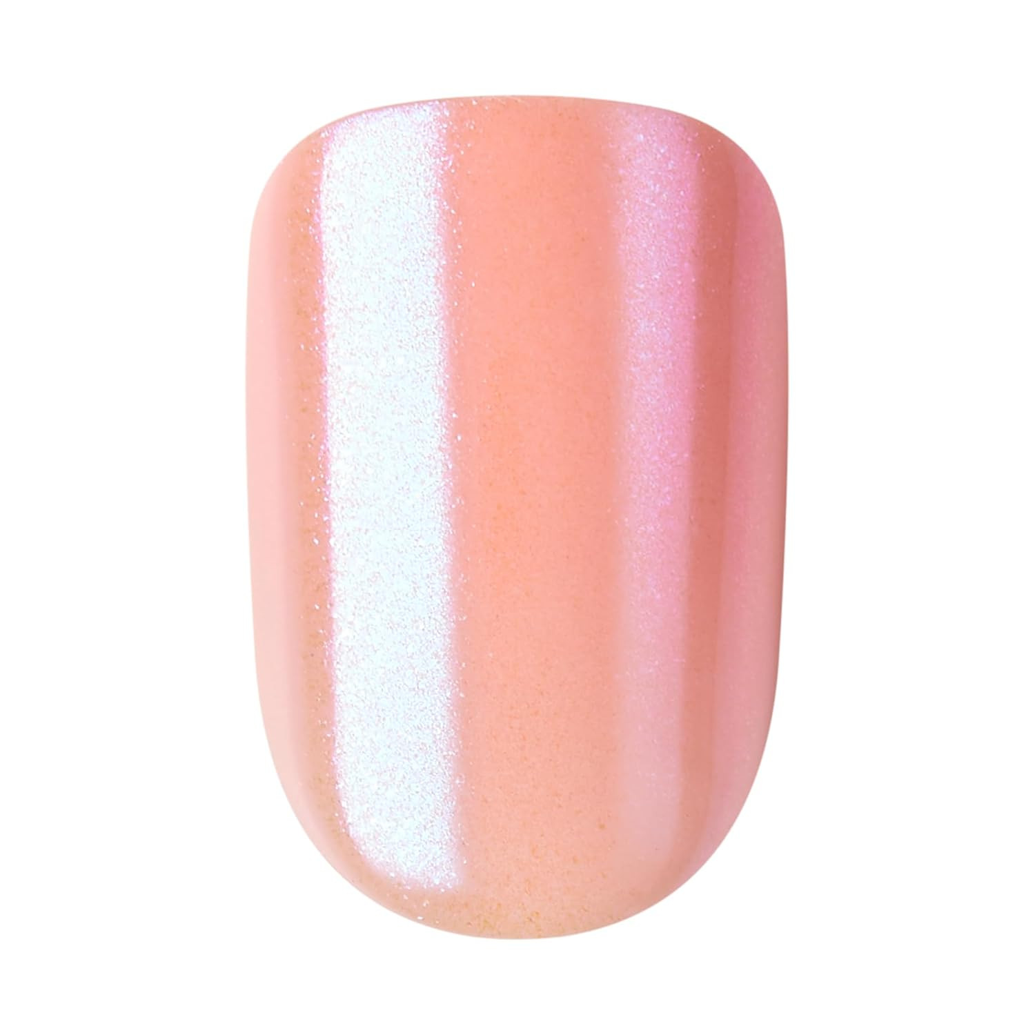 KISS No Glue Mani Press on Nails, Color FX, ‘Satellite’, Light Pink, Short Size