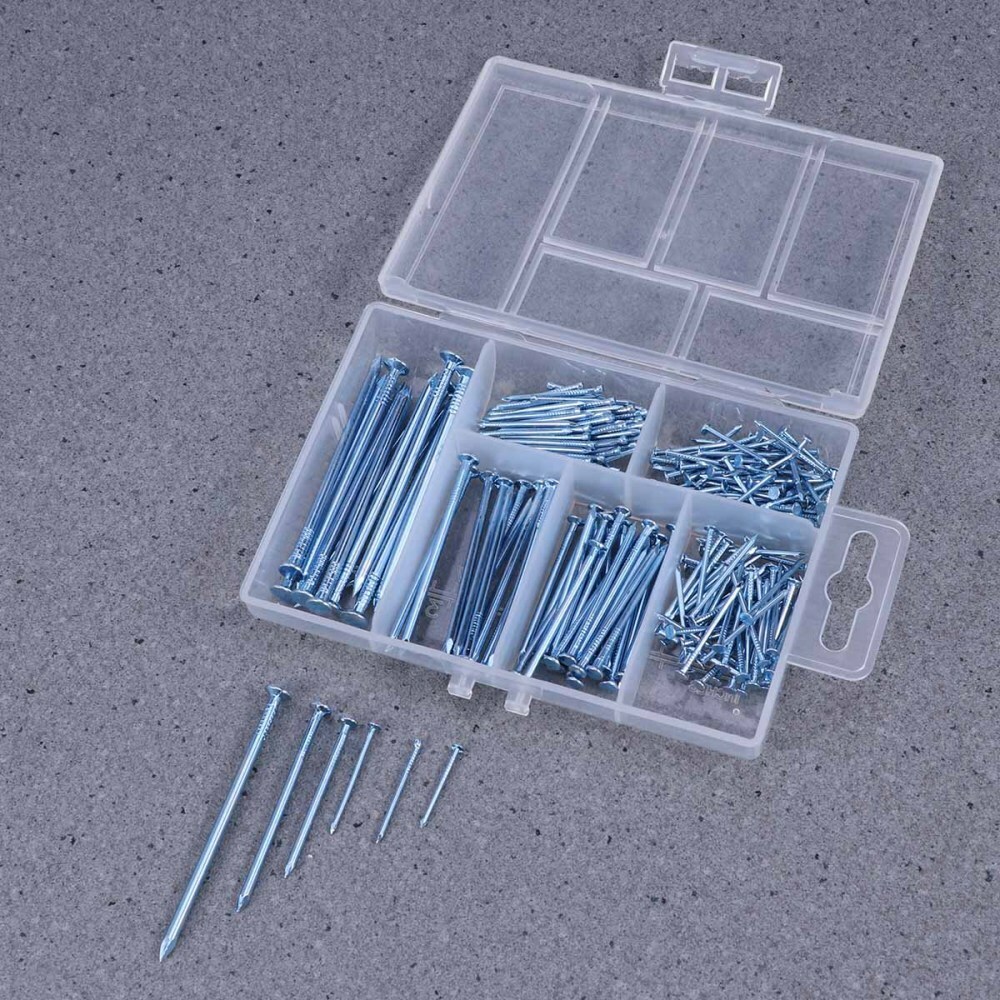 picture hanging hardware Brad Nails Assortment 280 in 1 Zinc Plated Nails
