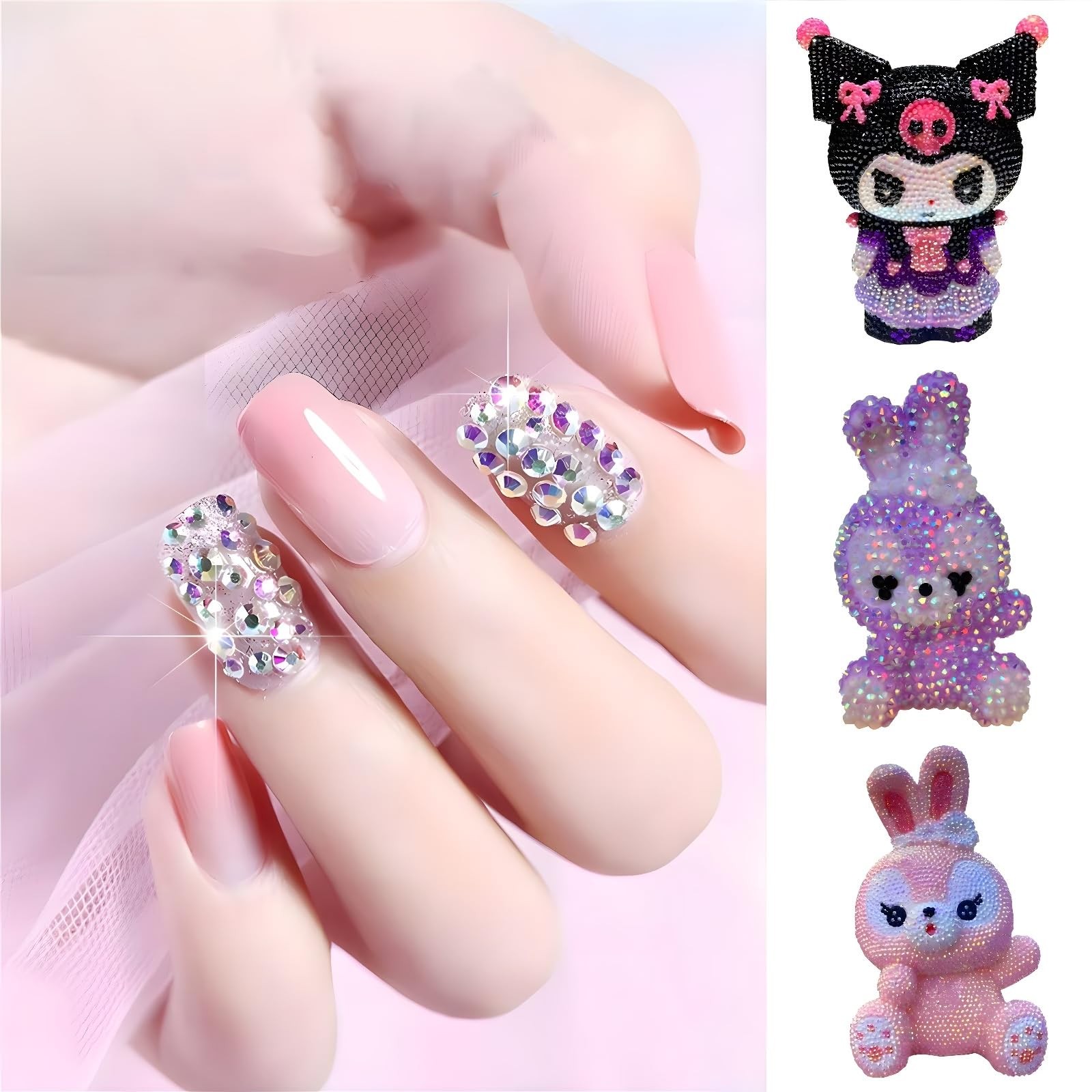 Flatback Rhinestones Round Gems for Nails Art and Crafts 1250Pcs SS20 5mm AB …
