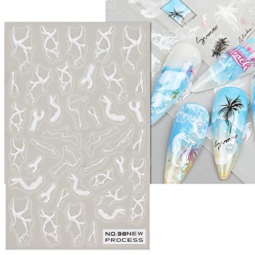 7 Sheets 5D Cloud Nail Stickers for Women, Girls & 5d Nail Stickers/7 Sheets