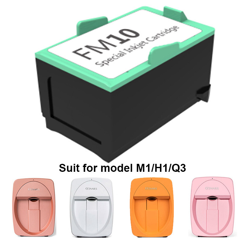 Replacement FM10 Inkjet Cartridge for O’2NAILS Nail Art Printer M1/H1/Q3 Series