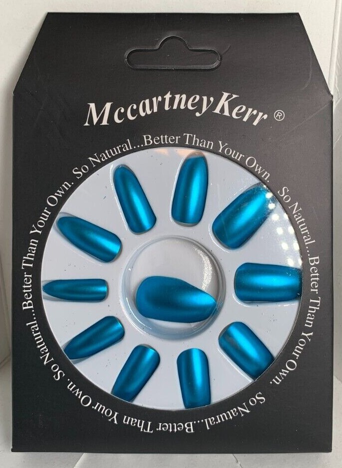 Mccartney Kerr-Fashion Nails Matte Metallic Red Blue Silver Yellow Pink Purple