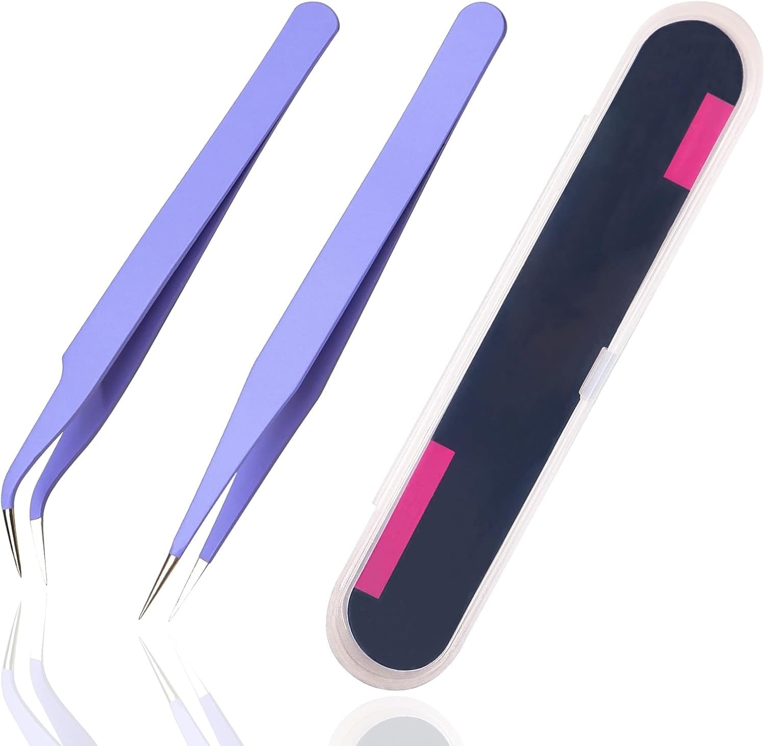 2 Pieces Sticker Tweezers, Cute Craft Tweezers for Stickers, Scrapbooking, Vi…