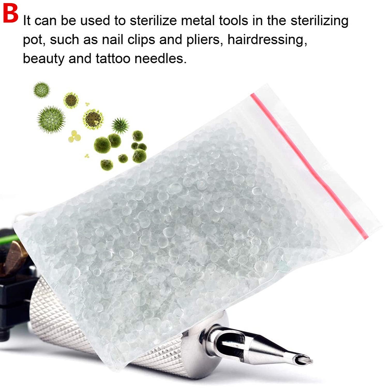 Glass Beads Balls, High Temperature Glass Ball Nail Box Silica Sand Beads Man…