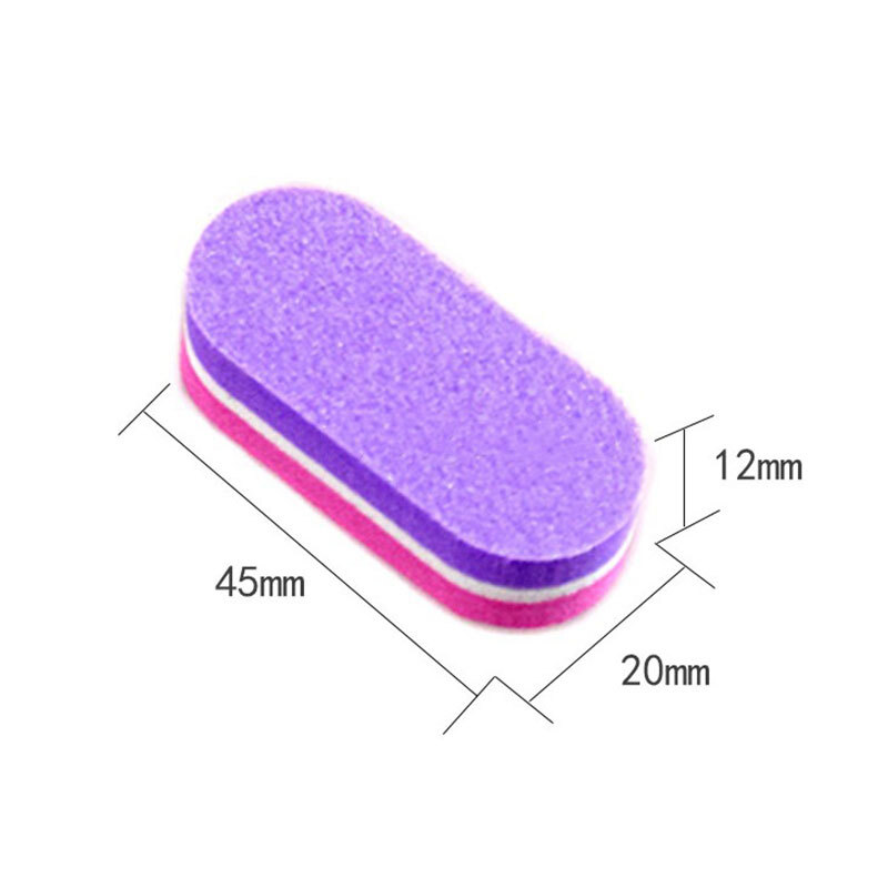 10Pcs Mini Nail Sponge Files Buffer Block Polishing Sanding Nail File Pedicure
