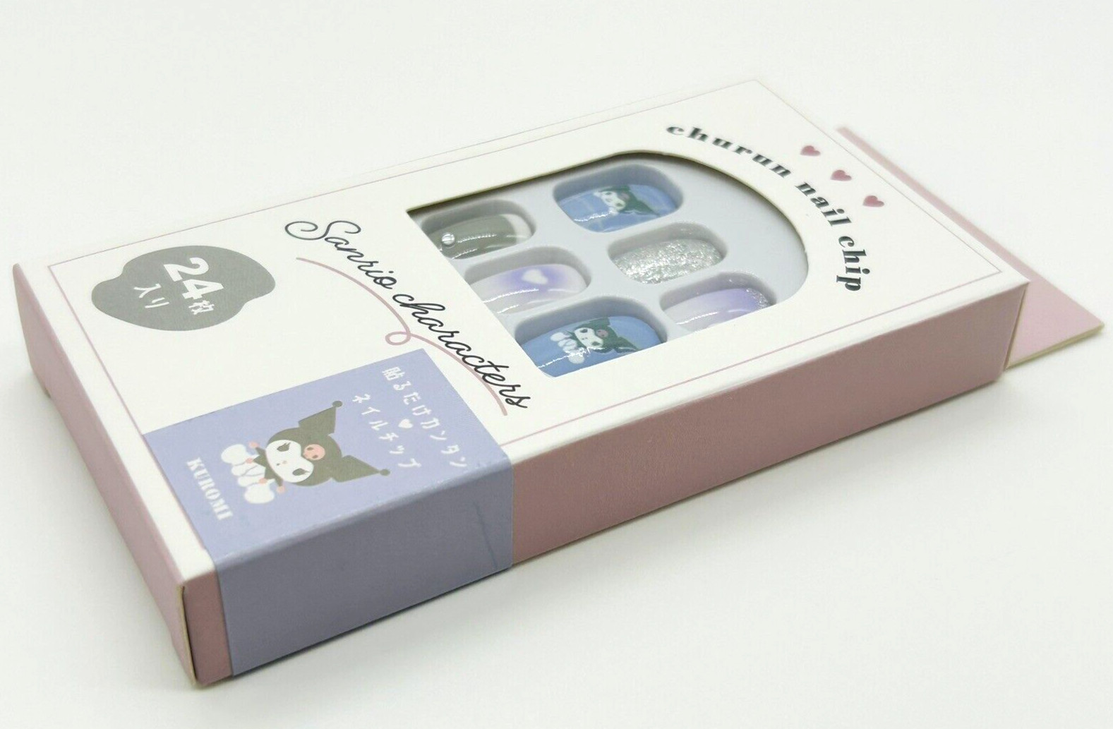 Sanrio Nail Tips Hello Kitty Kuromi My Melody 3 Sets of 24Tips NEW Japan Limited