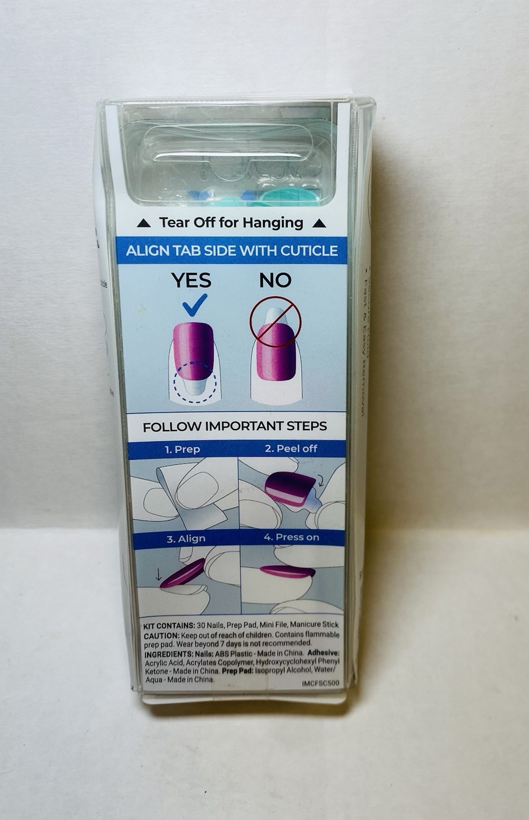 New KISS imPRESS Color FX, No Glue Mani, Peel & Press – IMCF24 UPGRADE Mint/Teal