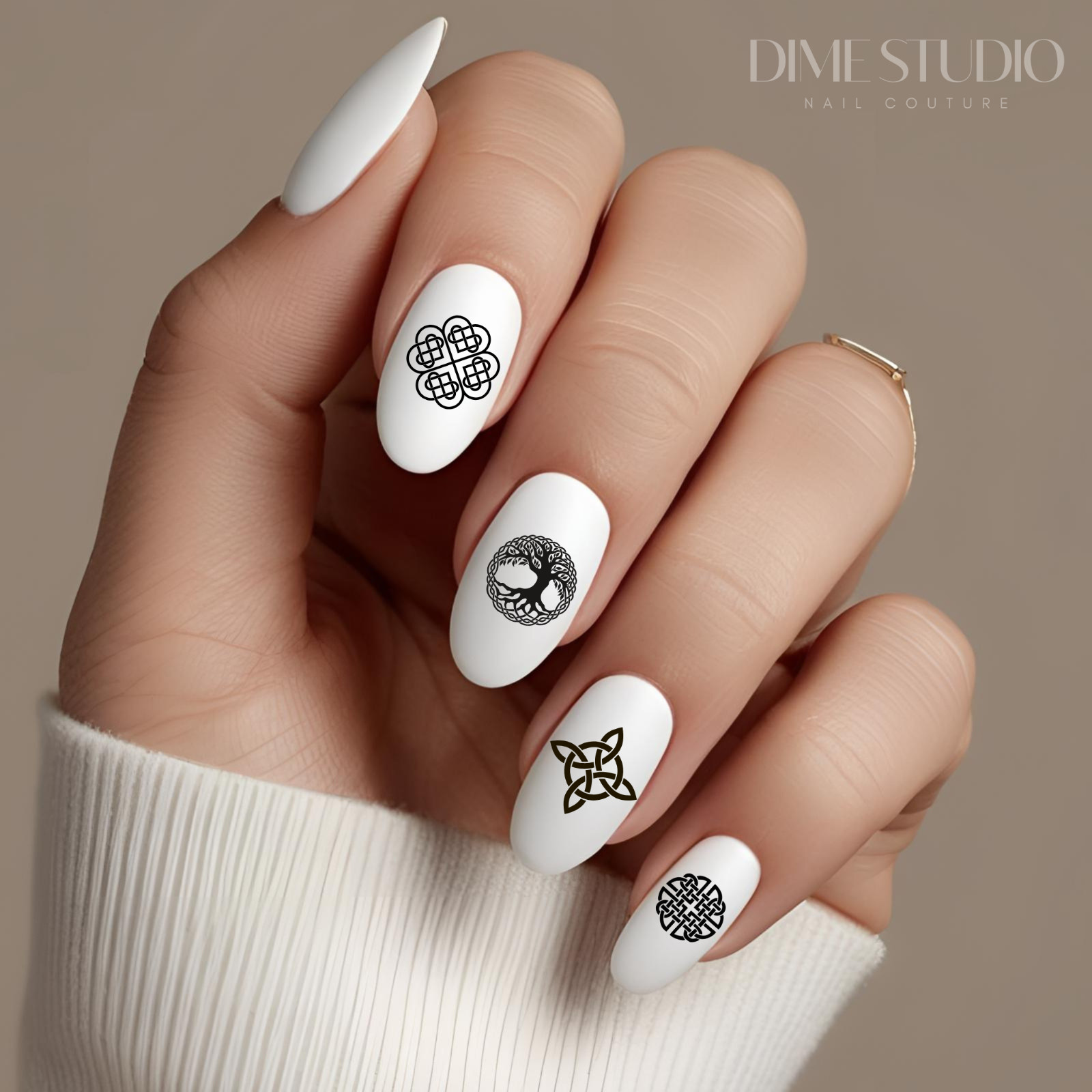 Irish Symbol Mothers Not Tree of Life Nail Decals Water Transfer Overlay