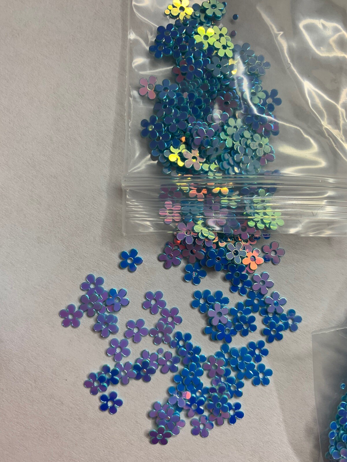 Light Blue Holographic Flower Daisy Nail Glitter | 1 TSP | Nail Art & Acrylic