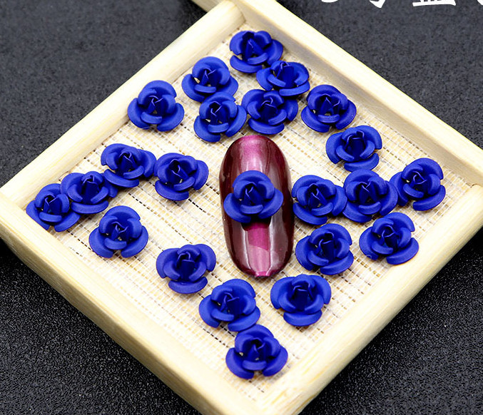 Nail Art 3D DIY Rose Nail Art Decoration Red Pink Blue Purple price is for 10pcs