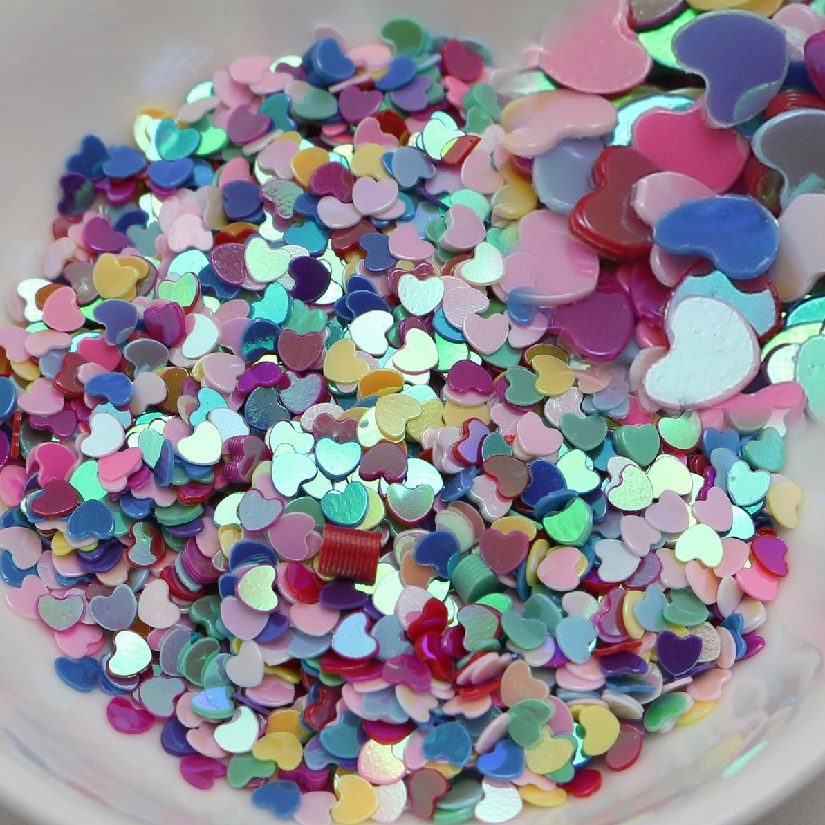 50 Gram Mixed Color Heart Sequins Sequins Loose Tiny 3mm Nail Art Tips Crafts