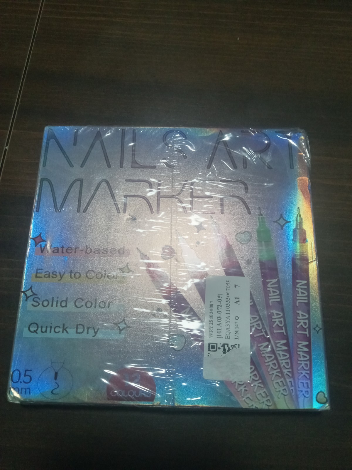 Nail Art Markers Set, 12 Colors, Water Based, .5mm Markers