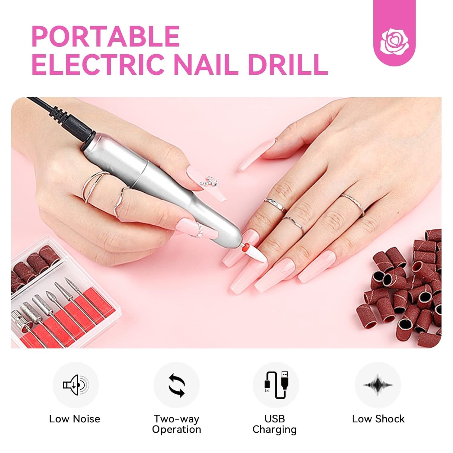 Saviland Acrylic Nail Kit: Complete Drill, UV Light & Tools for Home Nail Art