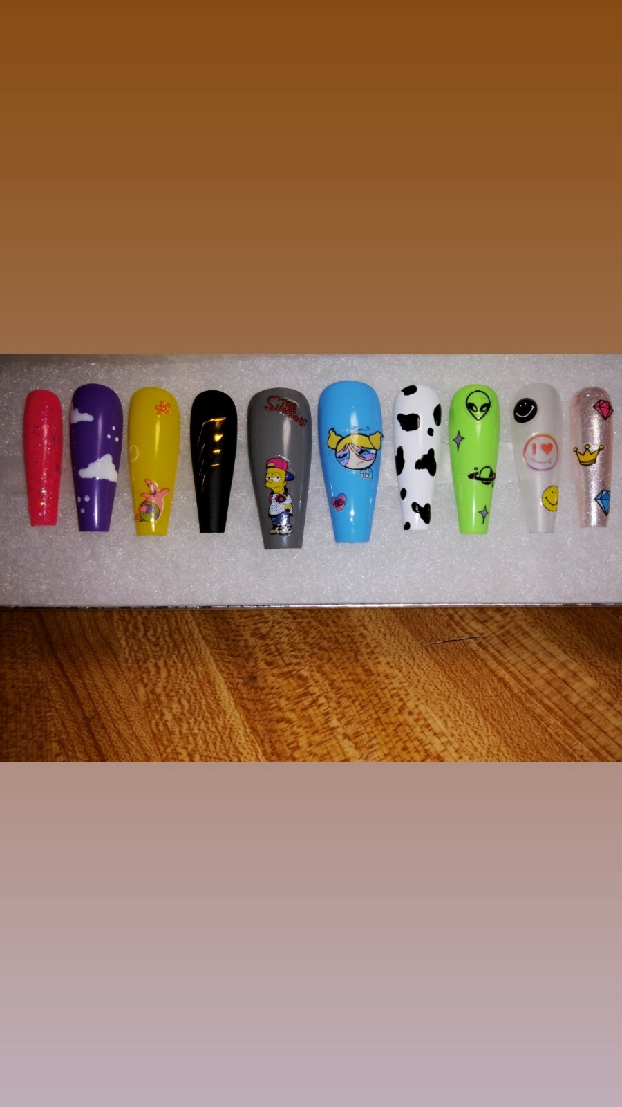 Medium Coffin 90s Mashup Random Design / Multi Theme / Custom