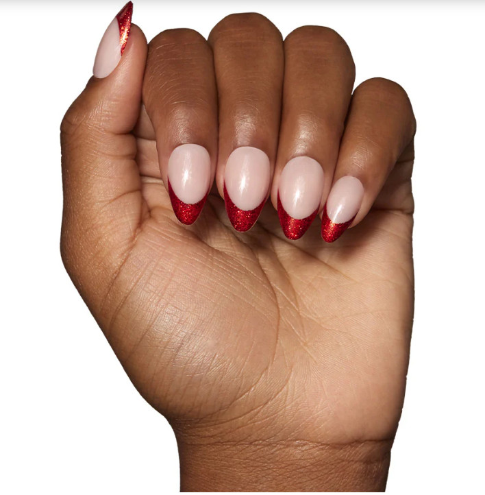 Glamnetic Press On Nails Red Affair Short Almond Pack of 30