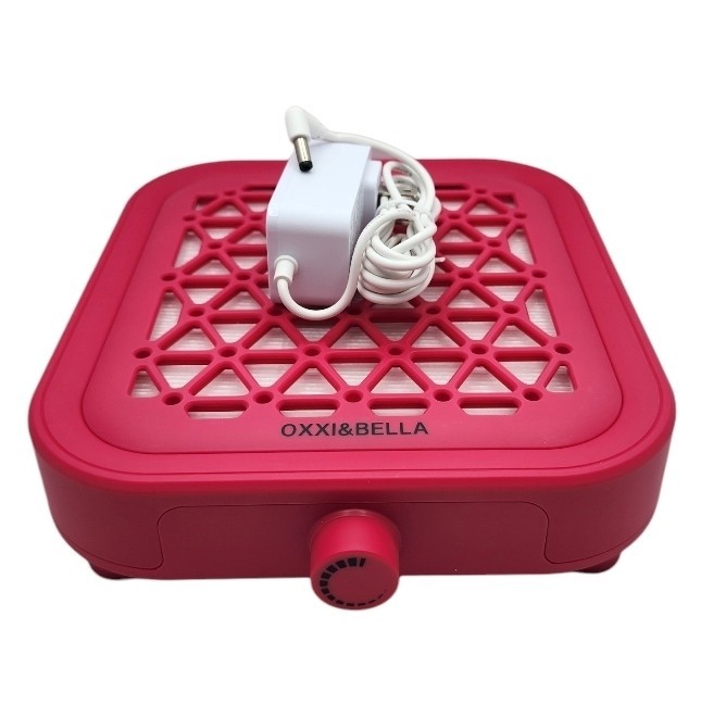 KmaxShip Nail Dust Collector 4500RPM Vacuum Strong Suction Salon Desktop Pink