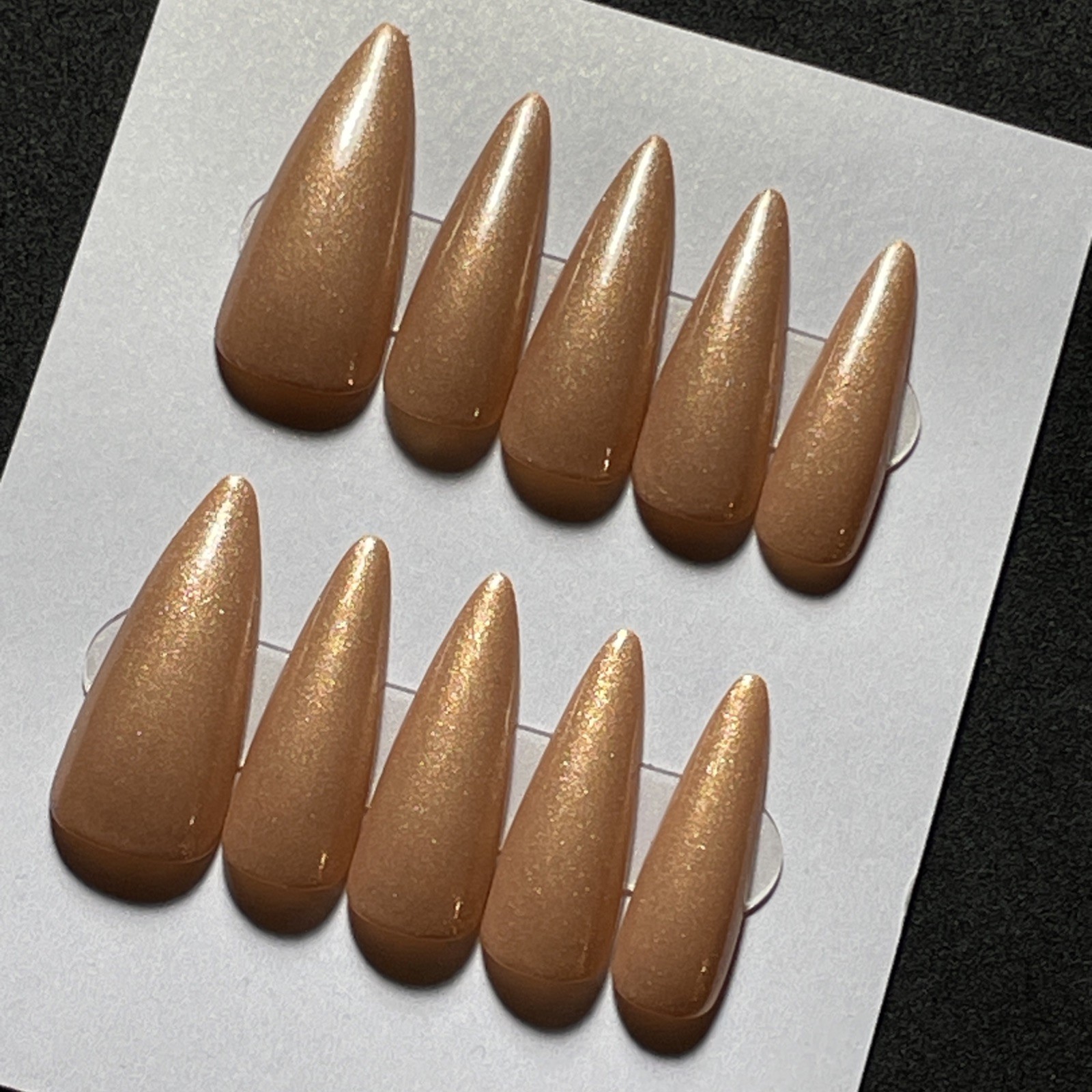 10 Handmade Press-on Nails ~ Number 43 ~ Size Medium ~