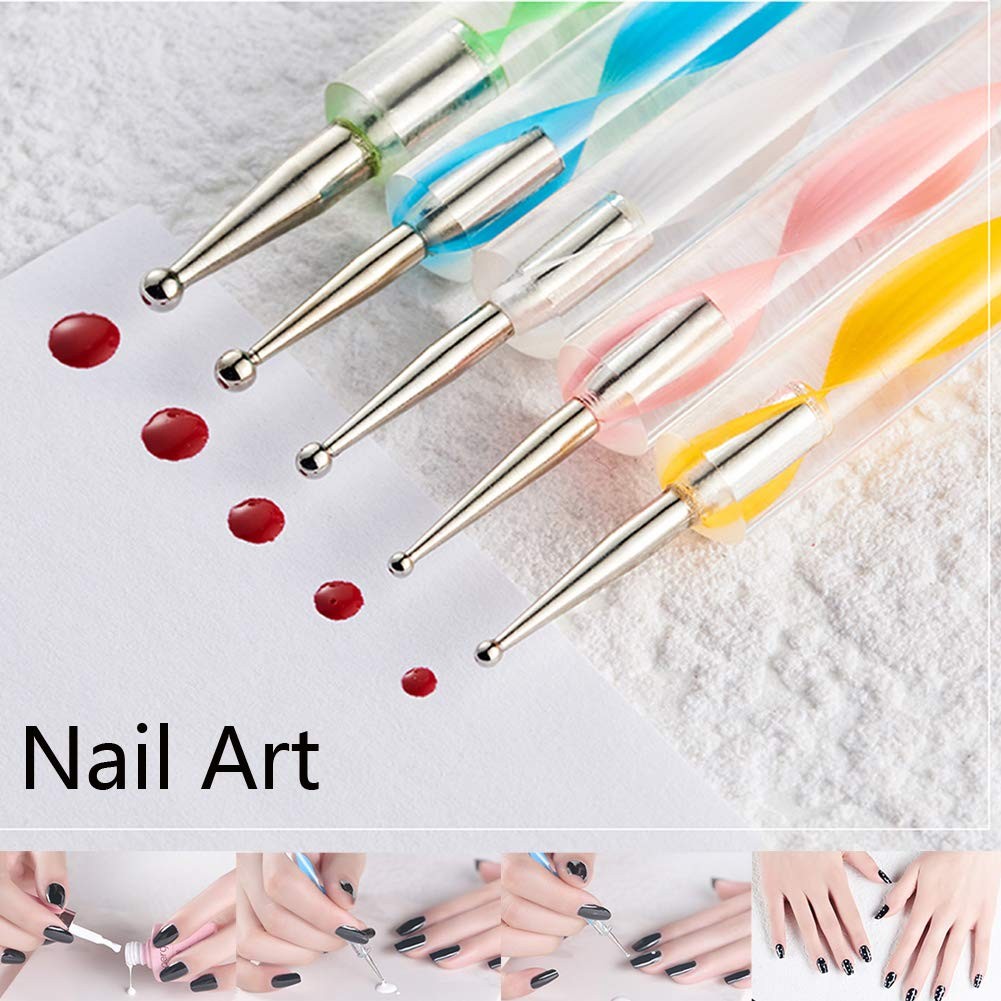 10Pcs Art Dotting Tools for Nail Art, Ball Tip Clay Tools Sculpting Pattern T…