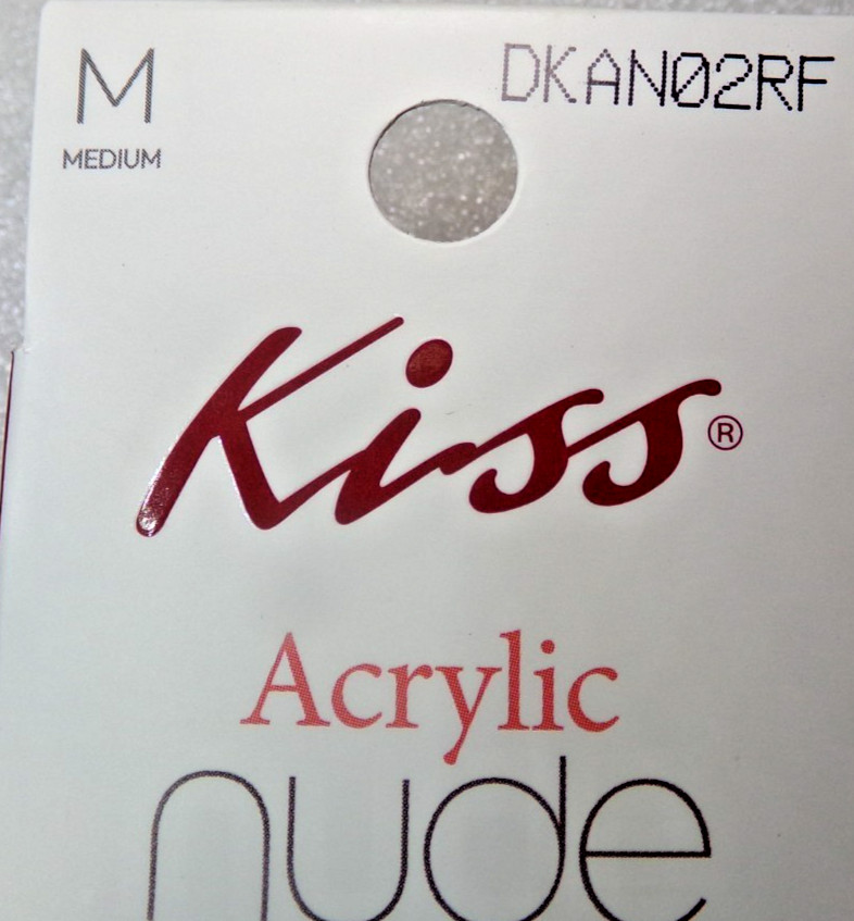 Kiss Acrylic Nude Unbelievably Natural Glue On Nail Medium