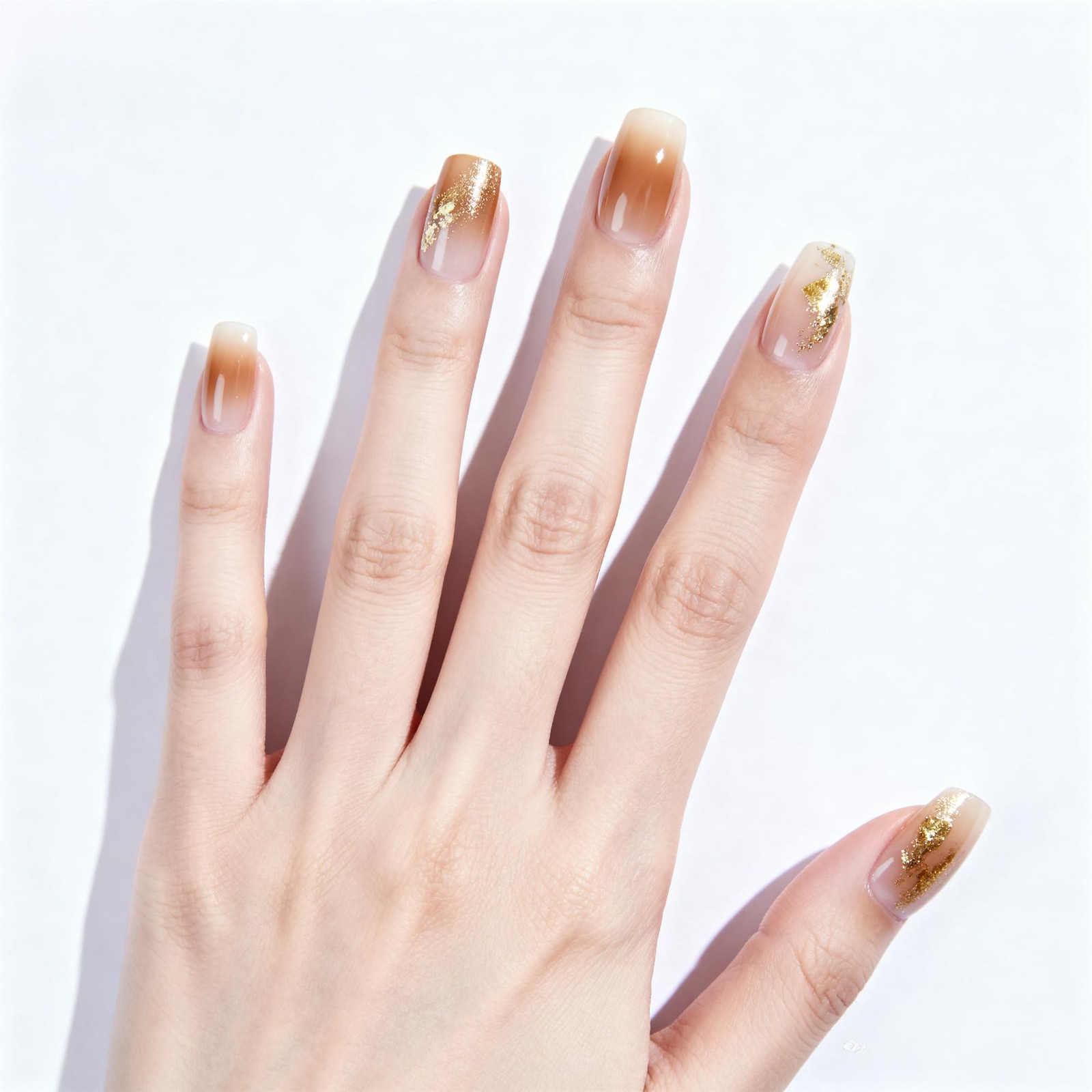 SIUDXA Luxurious Solid Color UV Nail Stickers | Semi-Cured Gel Nail Stickers …