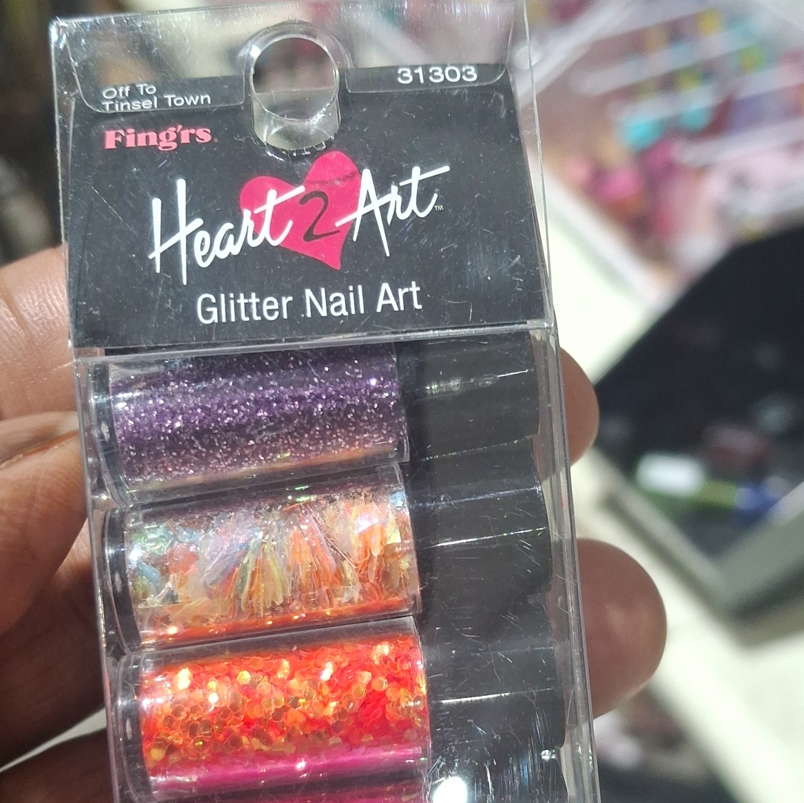 Fing’rs Heart 2 Art Multicolor Glitter Nail Art Set for Nail Art 31303