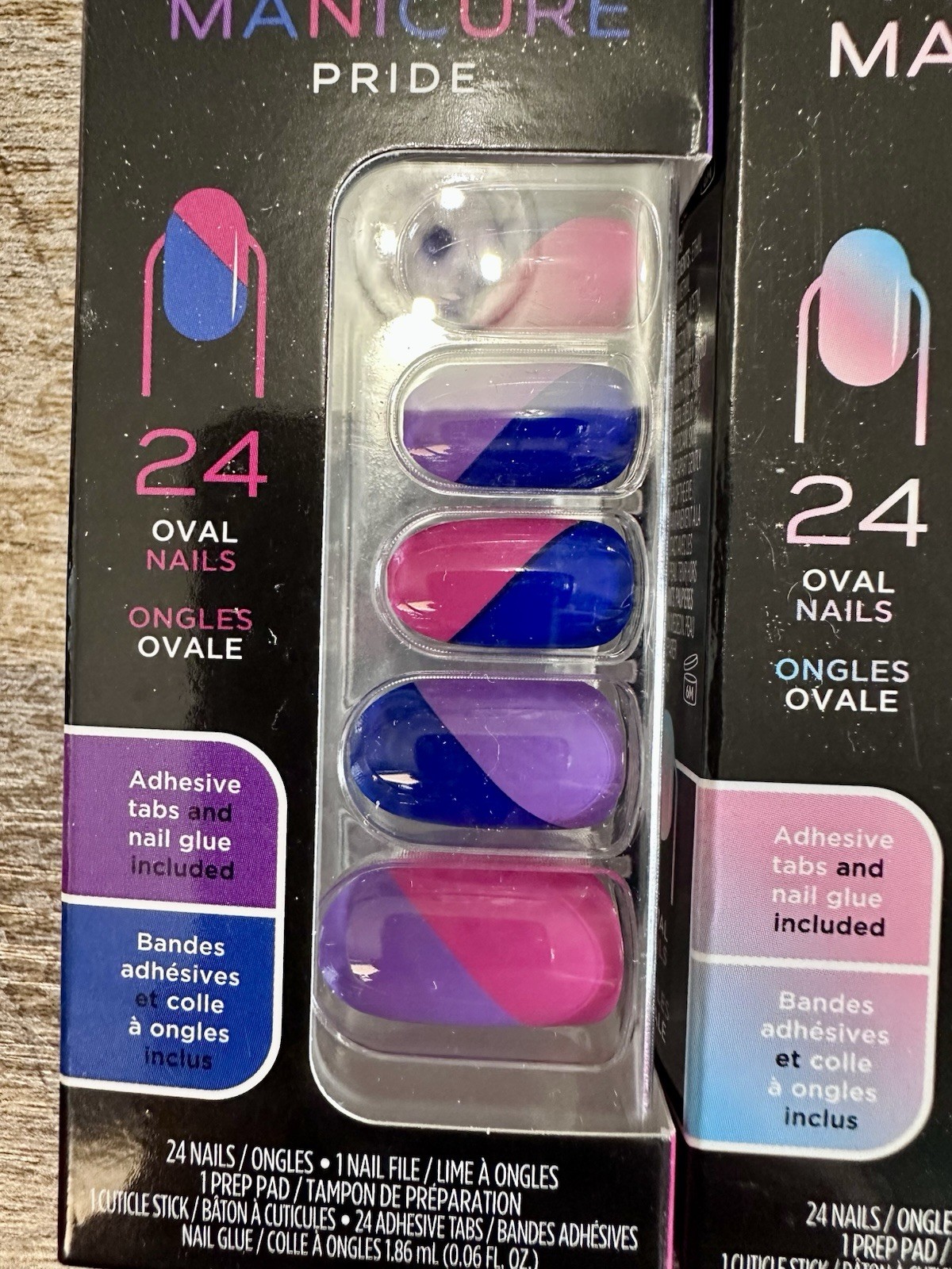 Sally Hansen Salon Effects Perfect Manicure Pride Oval Nails 2 Pack NEW
