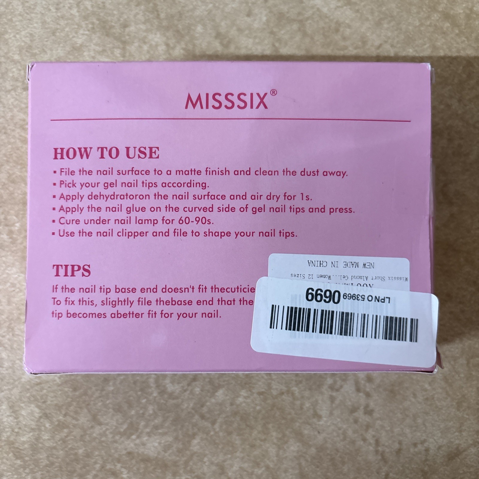 Misssix Extra Short Almond Gel Nail Tips Kit, 216Pcs Pre Etched Clear