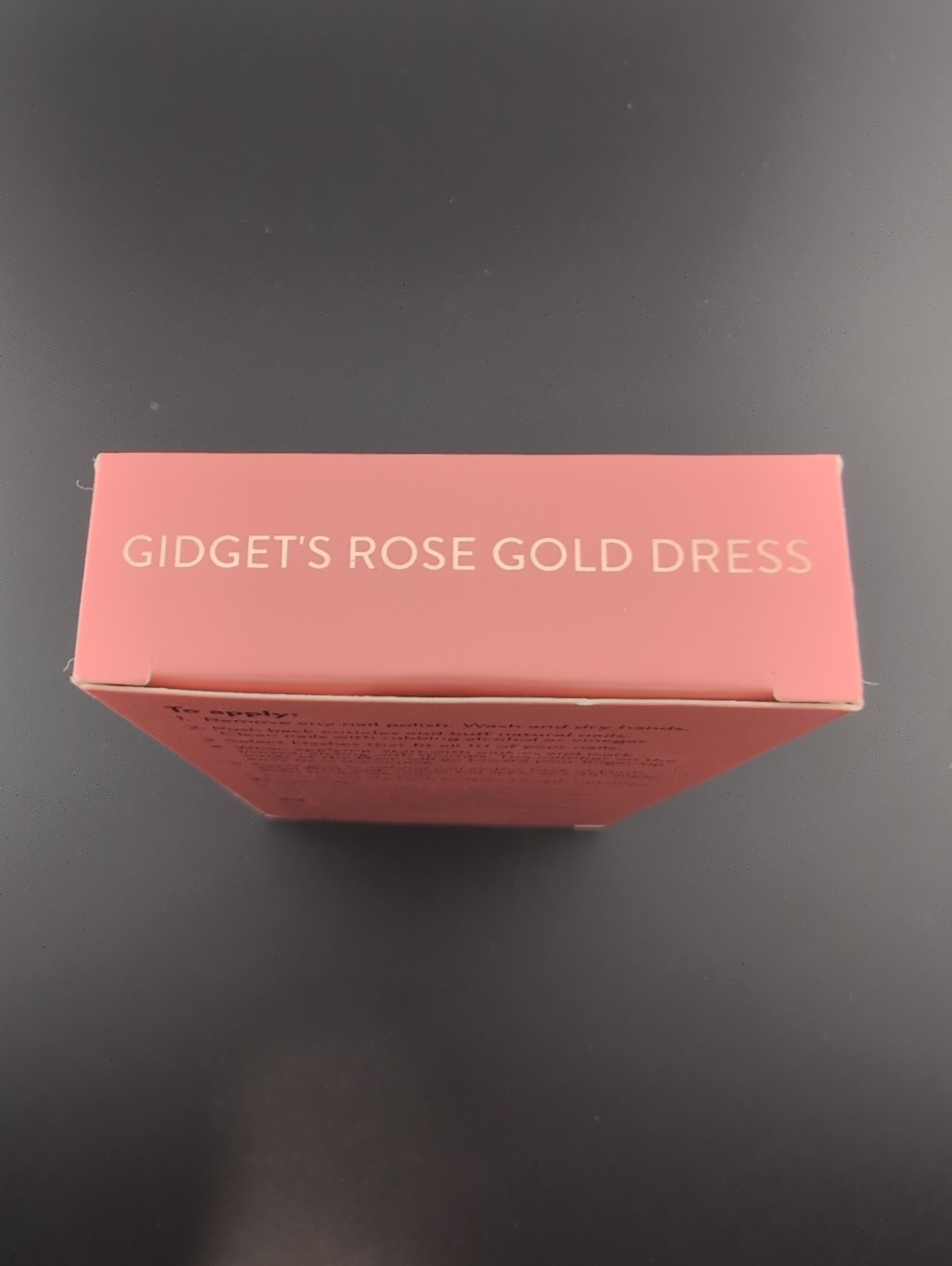 Red Aspen Gidgets Rose Gold Dress Press On Glue On Nails
