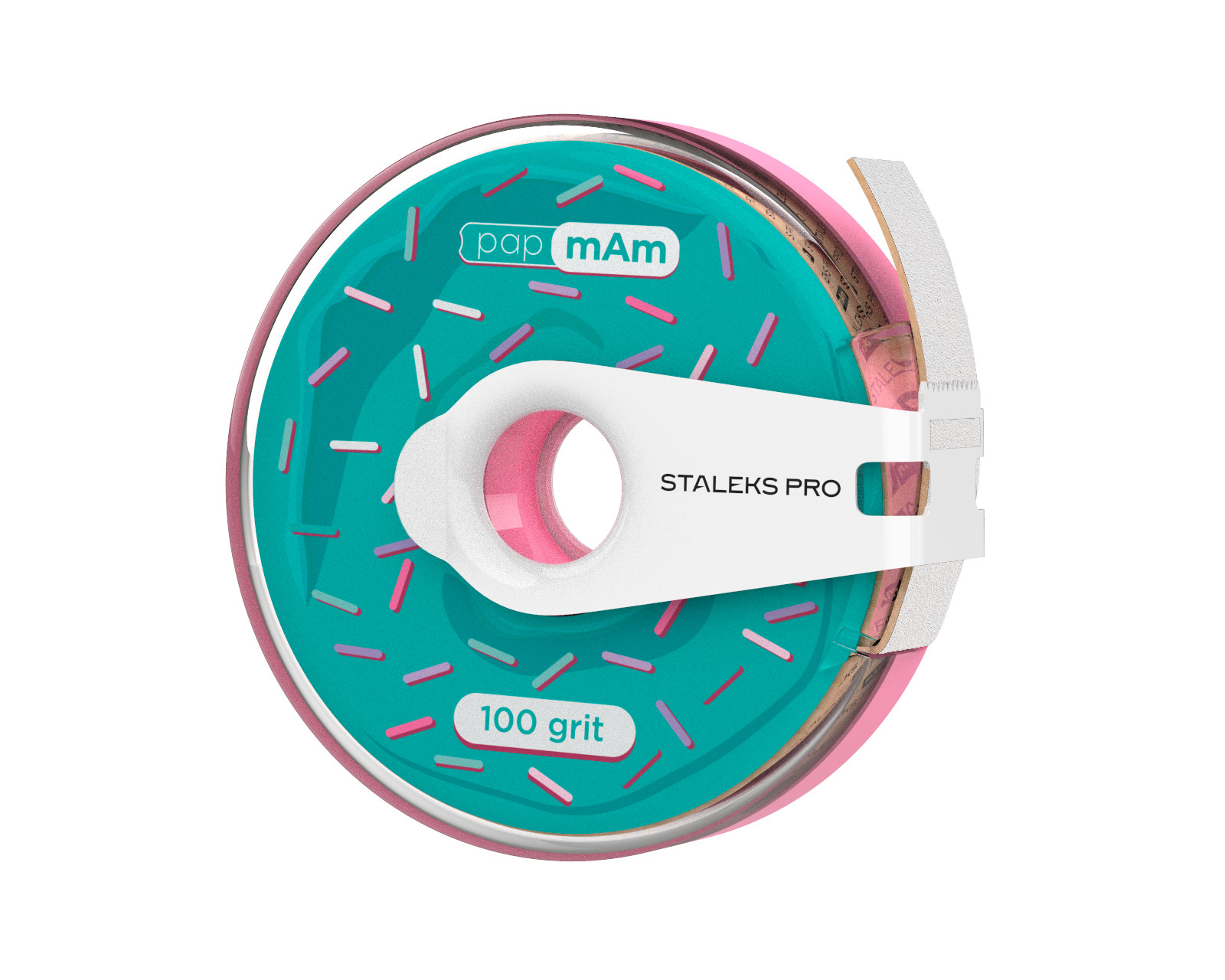 STALEKS PRO Nail File Refill Roll White Disposable Abrasive Tape papMam EXPERT i