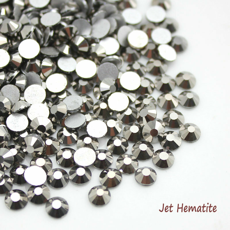 Metallic Color Crystals Glass Flatback Nail Art Rhinestones Clothes Decorations