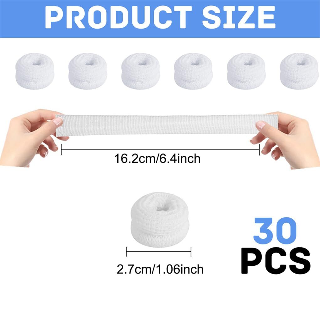 30 Pcs Bobs Thumb Bandage Finger Bandage Tubular Cotton Finger Cots for Kitchen