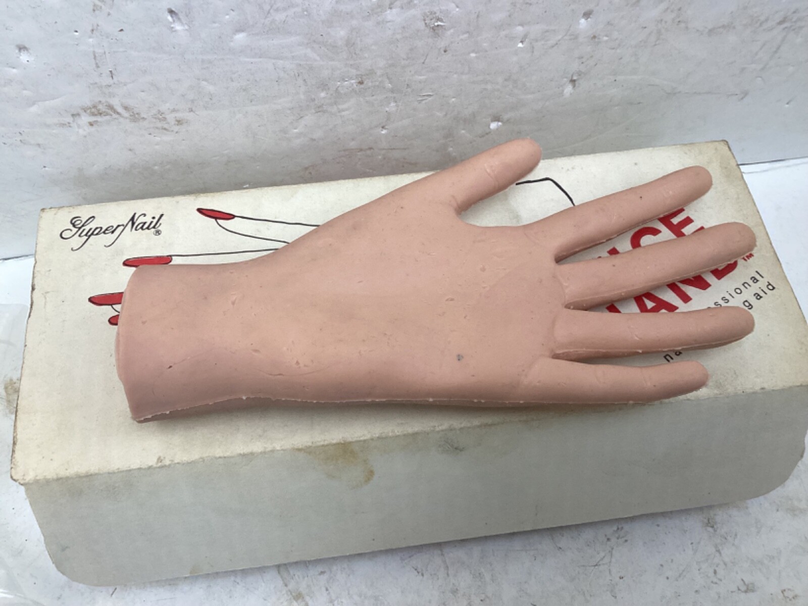 Super Nail Practice Hand Model, Acrylic Nail Training Hand & Fingers Nailbar