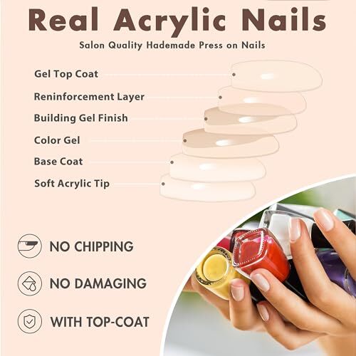 48PCS Wine Red Press on Nails Short Square Nails square wine red