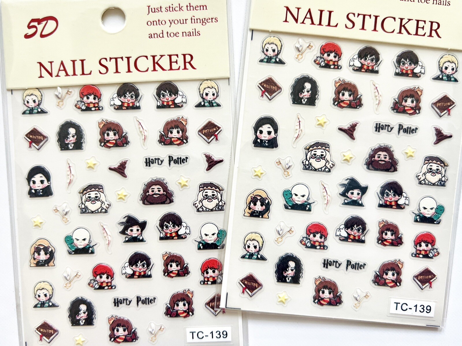 nail sticker, Harry Potter nail stickers, cute nail stickers, diy nails