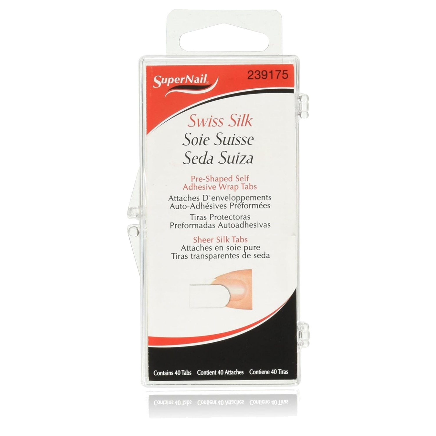 40 Count Swiss Silk Self-Adhesive Nail Tabs for Strengthened Nails – Frizz-Free